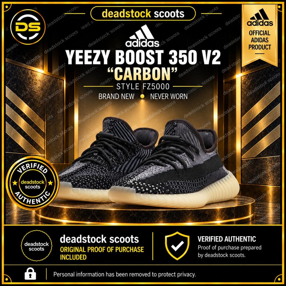 adidas Yeezy Boost 350 V2 Carbon Asriel Size 12 FZ5000 NO BOX